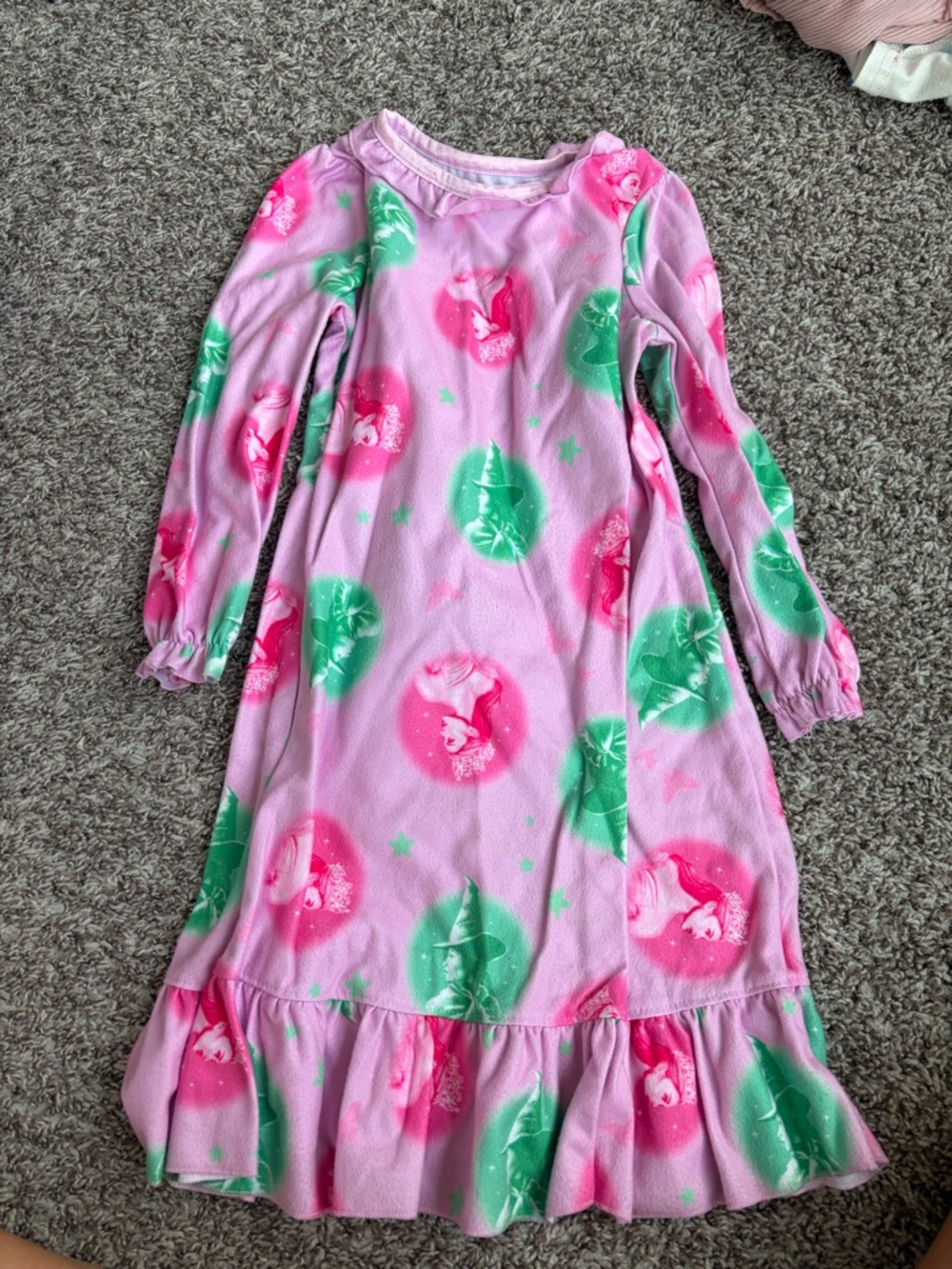 Wicked Pink & Green Long Sleeve Nightgown